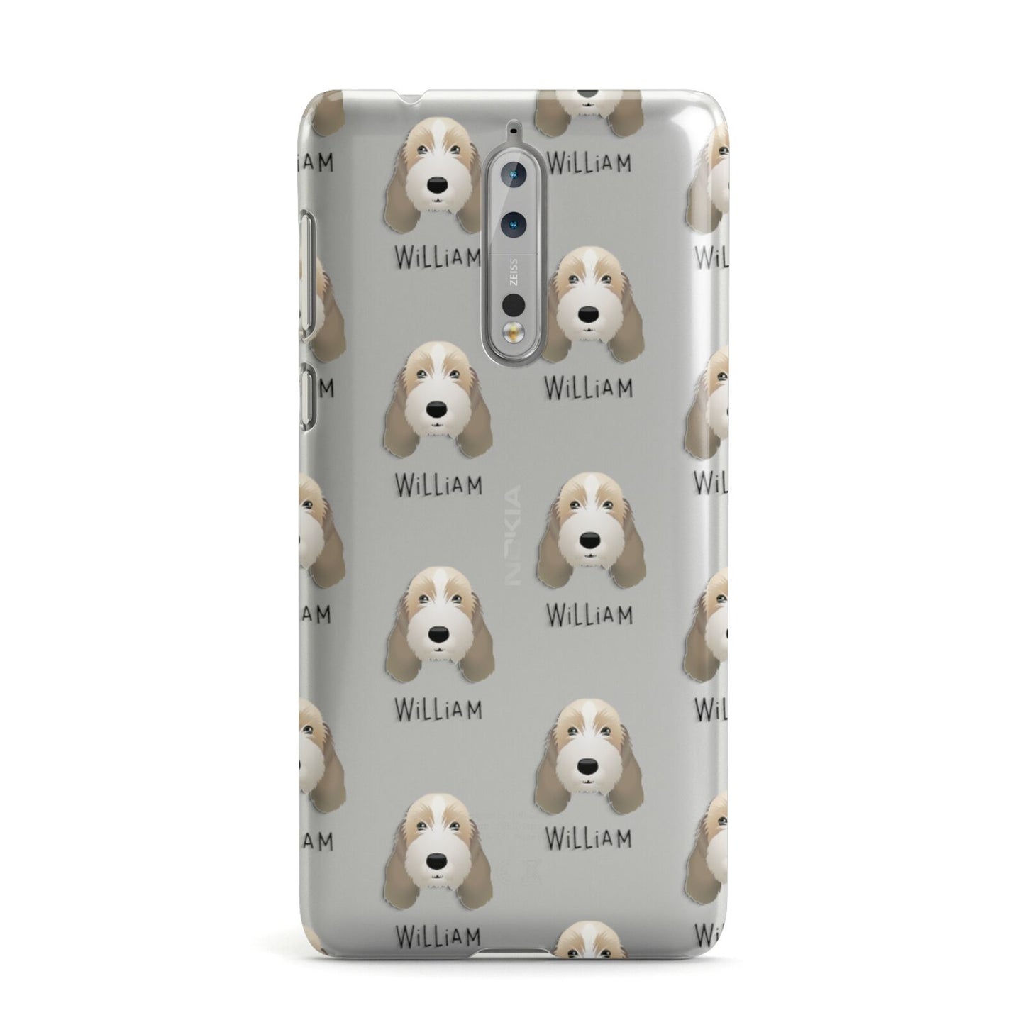 Petit Basset Griffon Vendeen Icon with Name Nokia Case