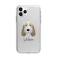 Petit Basset Griffon Vendeen Personalised Apple iPhone 11 Pro in Silver with Bumper Case