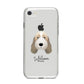 Petit Basset Griffon Vendeen Personalised iPhone 8 Bumper Case on Silver iPhone