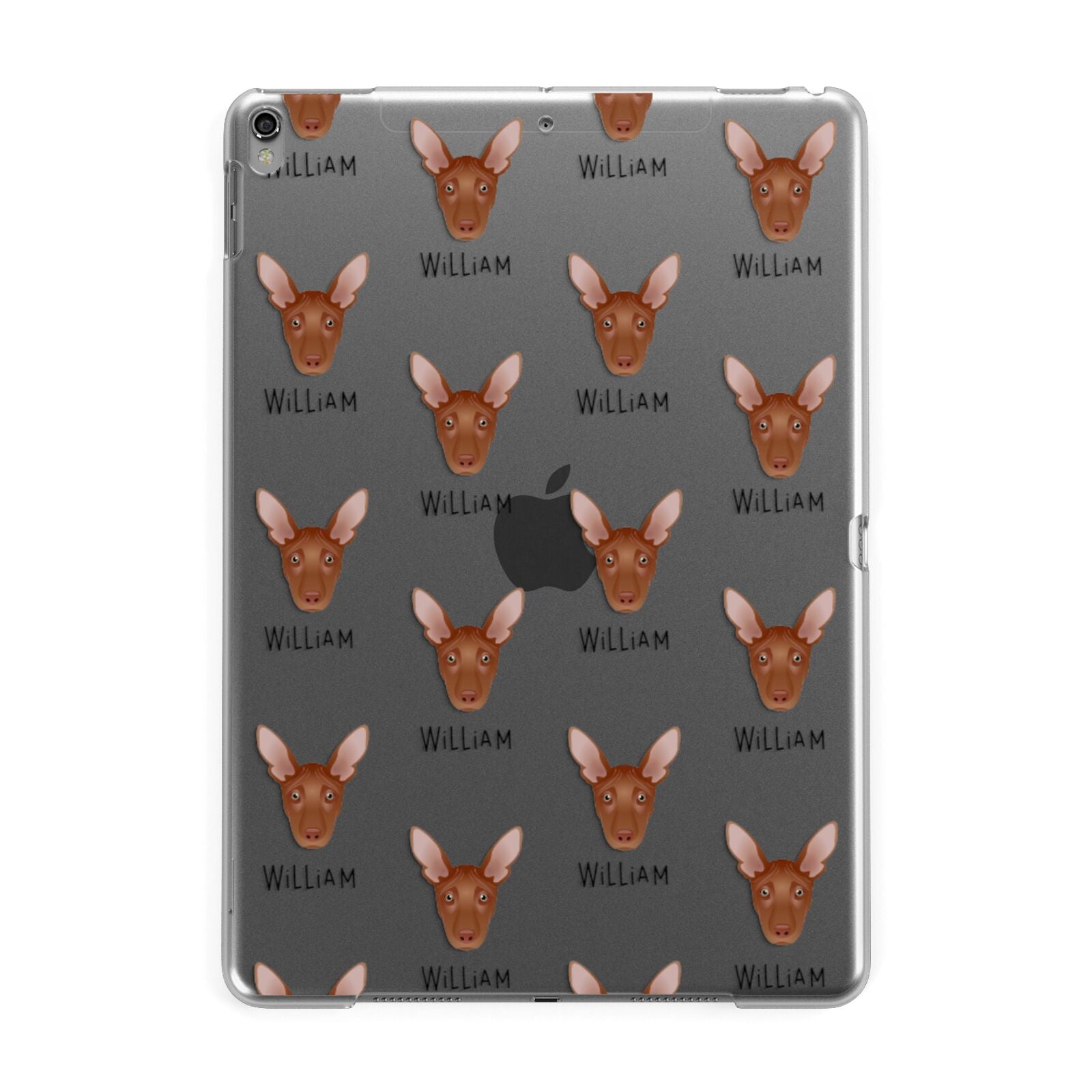 Pharaoh Hound Icon with Name Apple iPad Grey Case