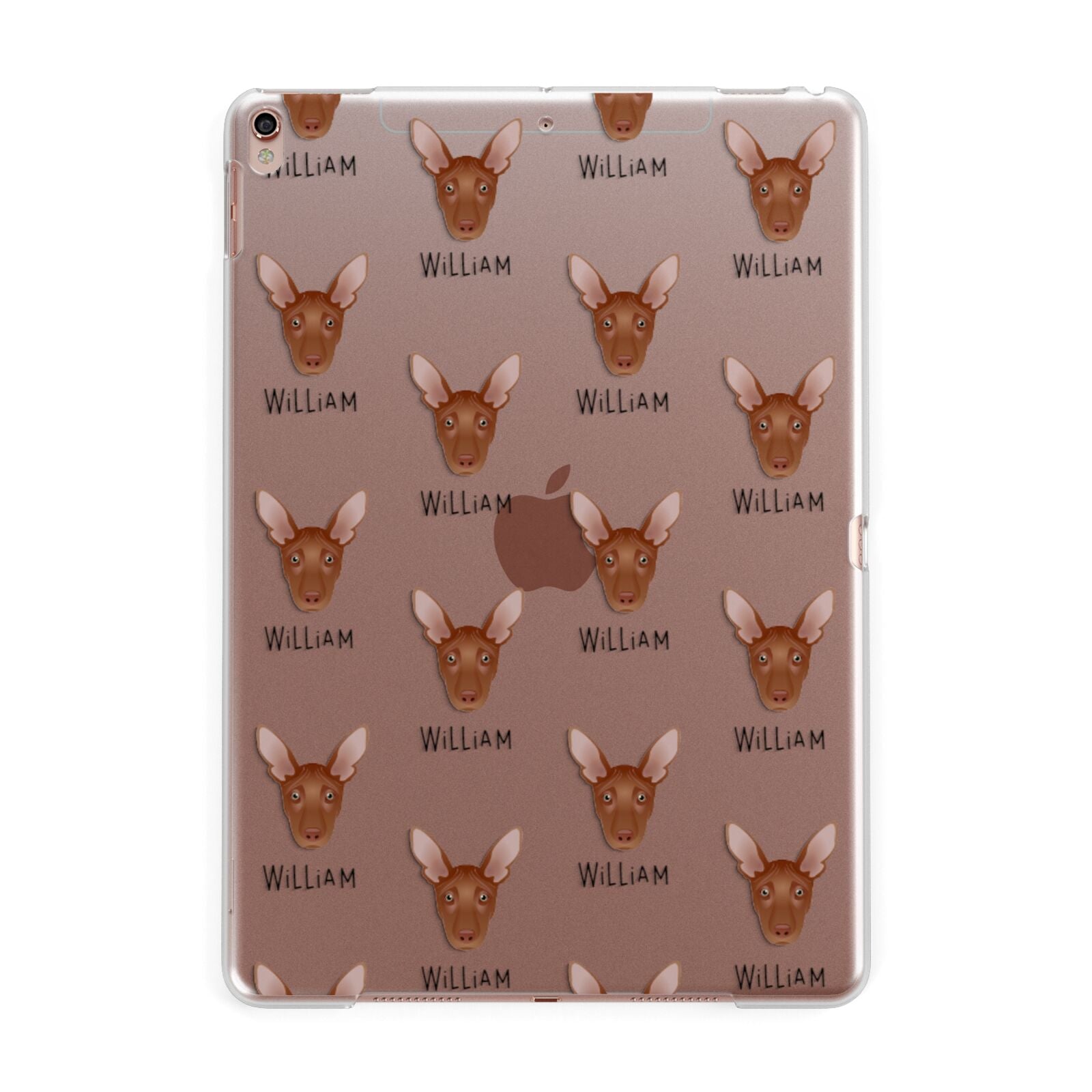 Pharaoh Hound Icon with Name Apple iPad Rose Gold Case