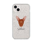 Pharaoh Hound Personalised iPhone 14 Plus Glitter Tough Case Starlight