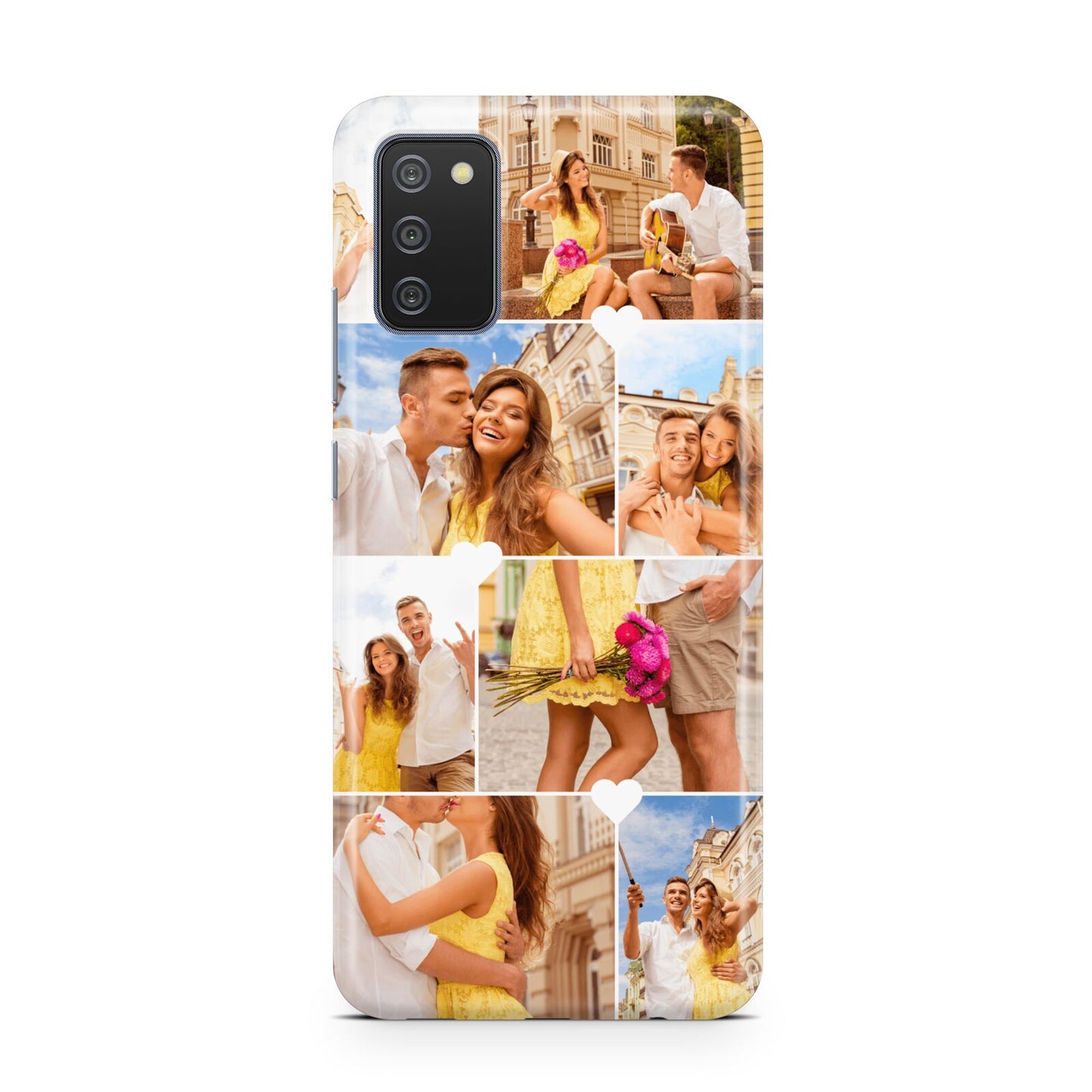 Photo Collage Heart Samsung A02s Case