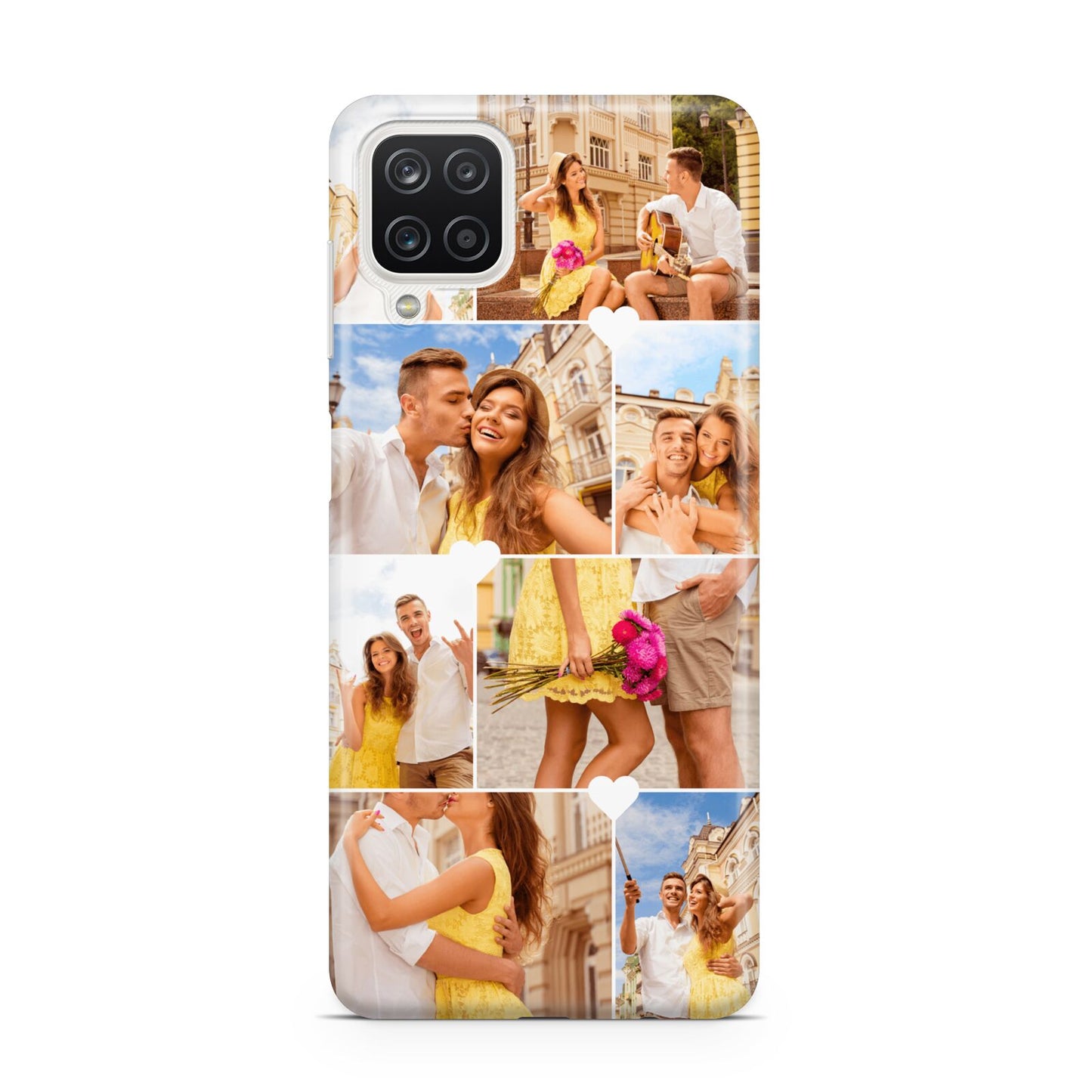 Photo Collage Heart Samsung A12 Case