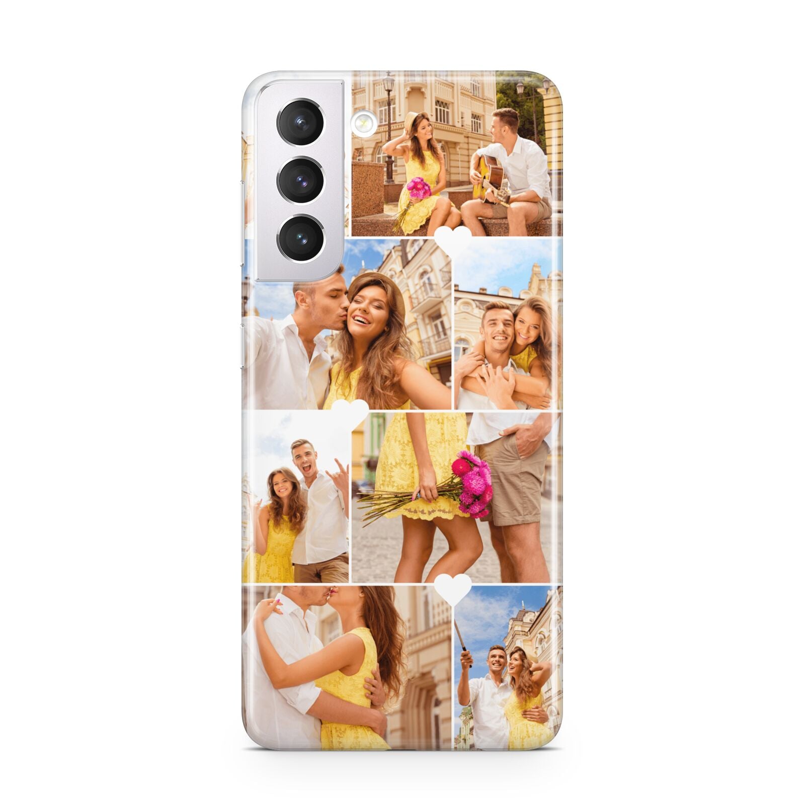 Photo Collage Heart Samsung S21 Case