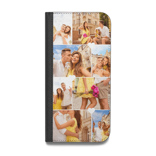 Photo Collage Heart Vegan Leather Flip Samsung Case