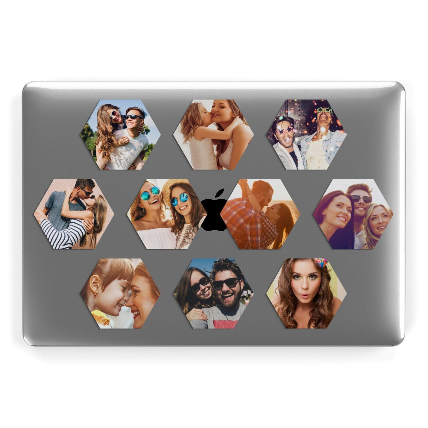 Photo Collage Hexagon Apple MacBook Case