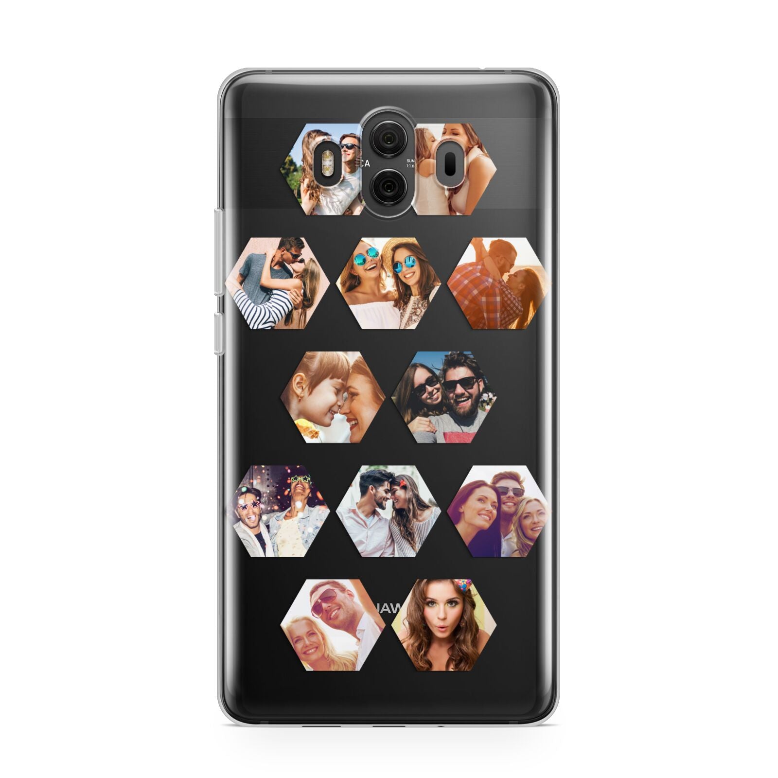 Photo Collage Hexagon Huawei Mate 10 Protective Phone Case