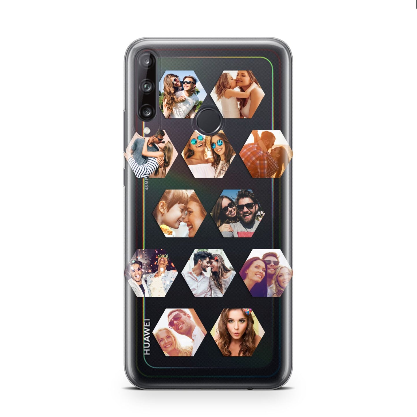 Photo Collage Hexagon Huawei P40 Lite E Phone Case