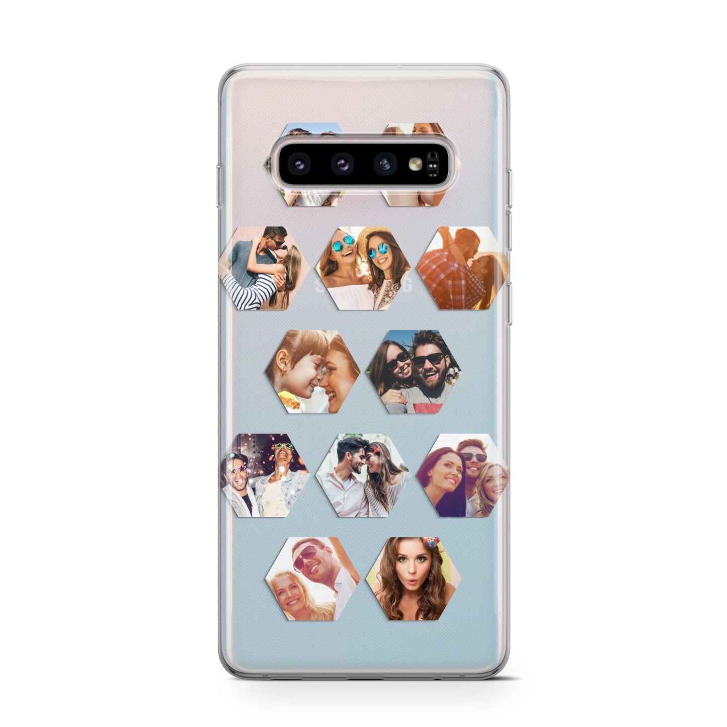 Photo Collage Hexagon Protective Samsung Galaxy Case