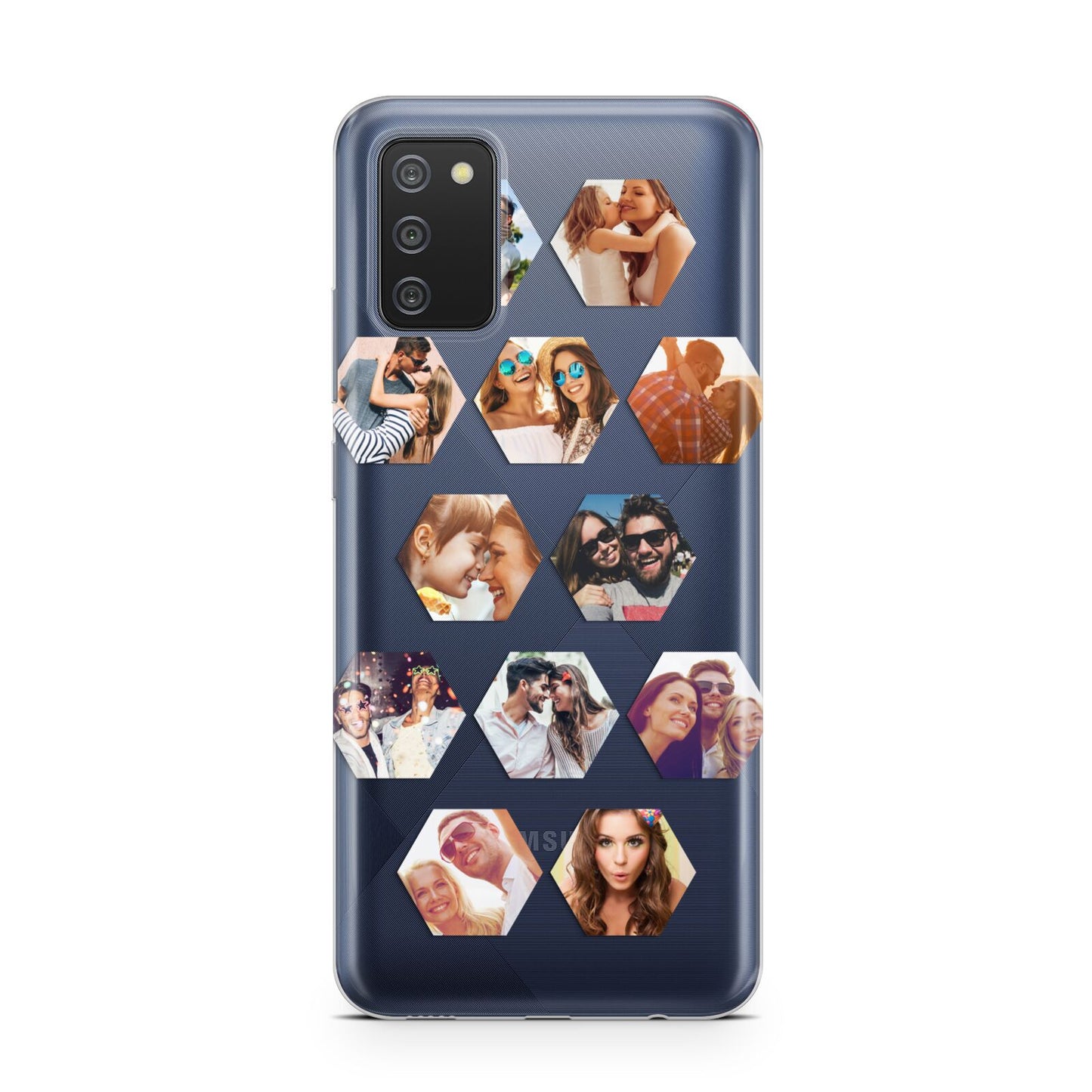 Photo Collage Hexagon Samsung A02s Case