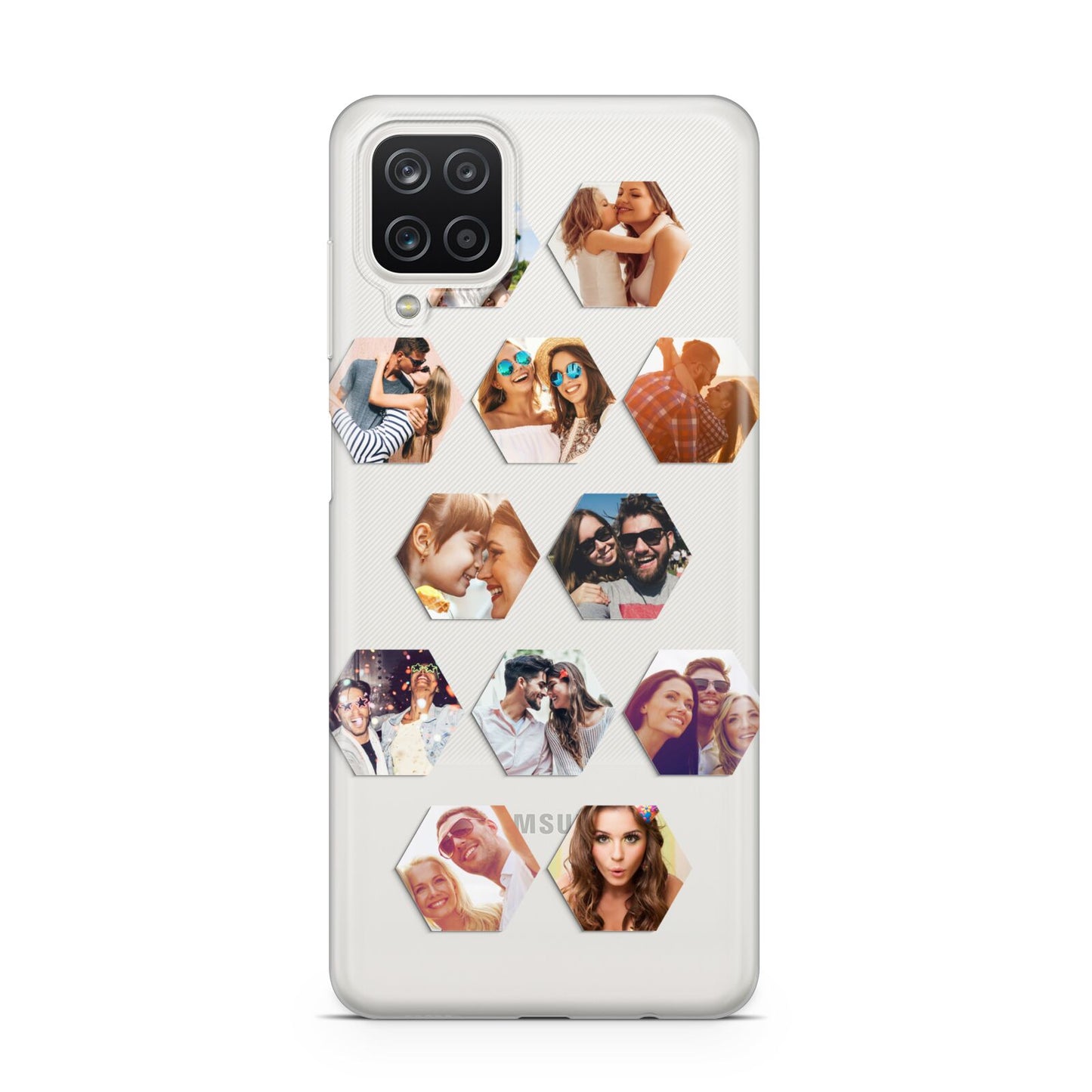 Photo Collage Hexagon Samsung A12 Case