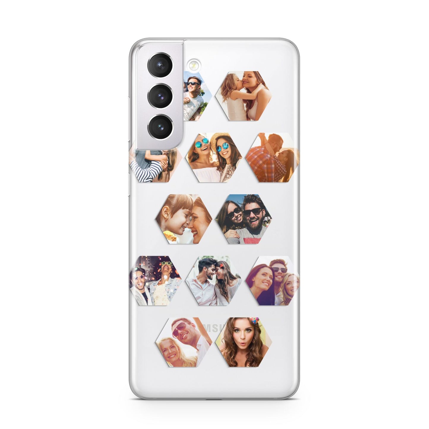 Photo Collage Hexagon Samsung S21 Case