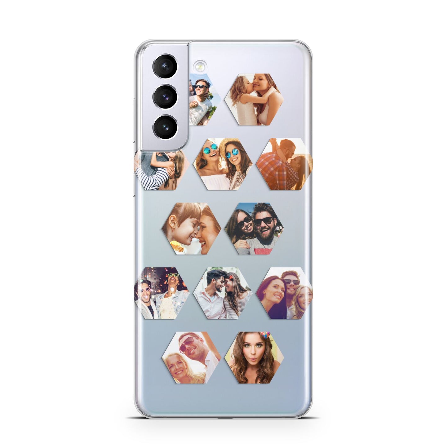 Photo Collage Hexagon Samsung S21 Plus Case