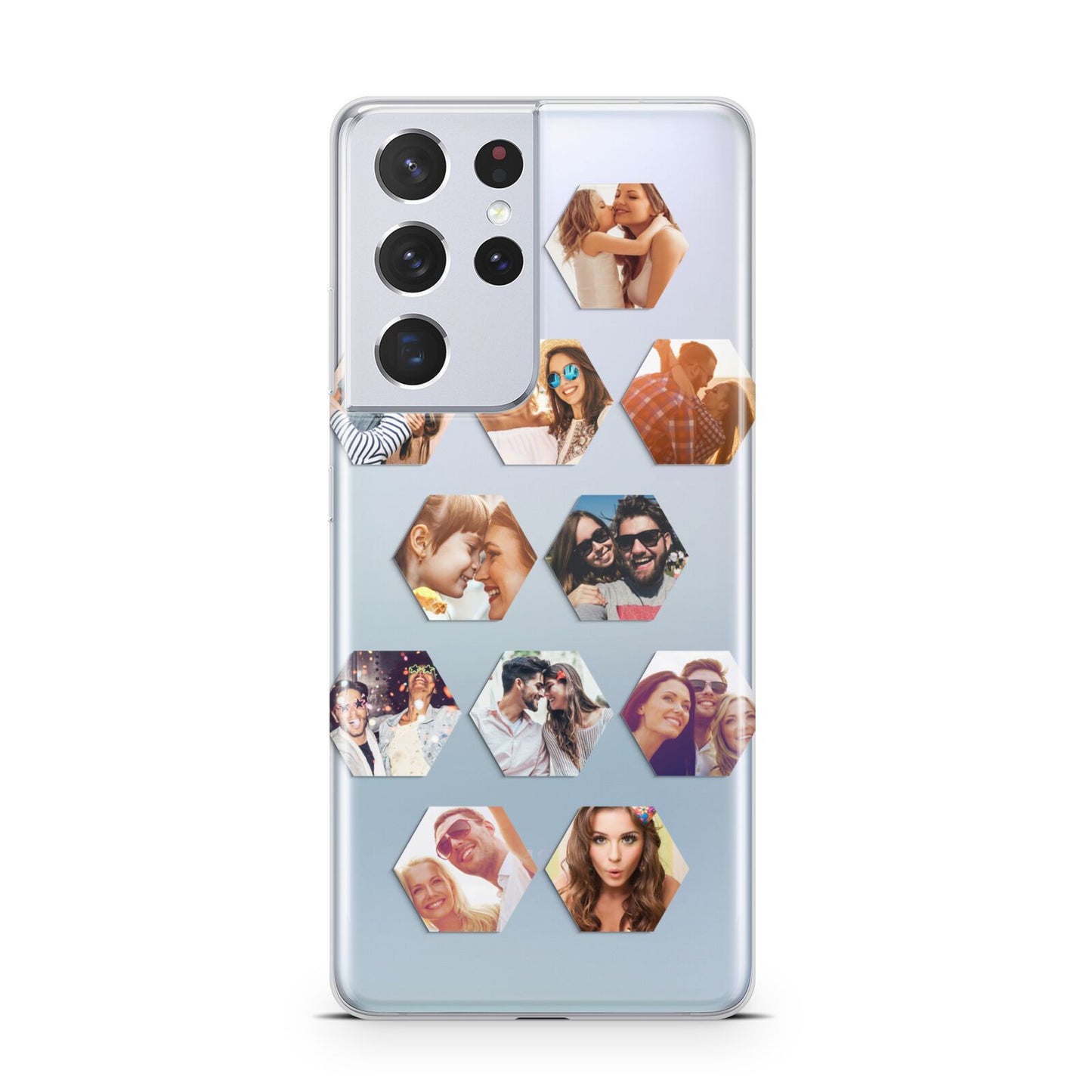 Photo Collage Hexagon Samsung S21 Ultra Case