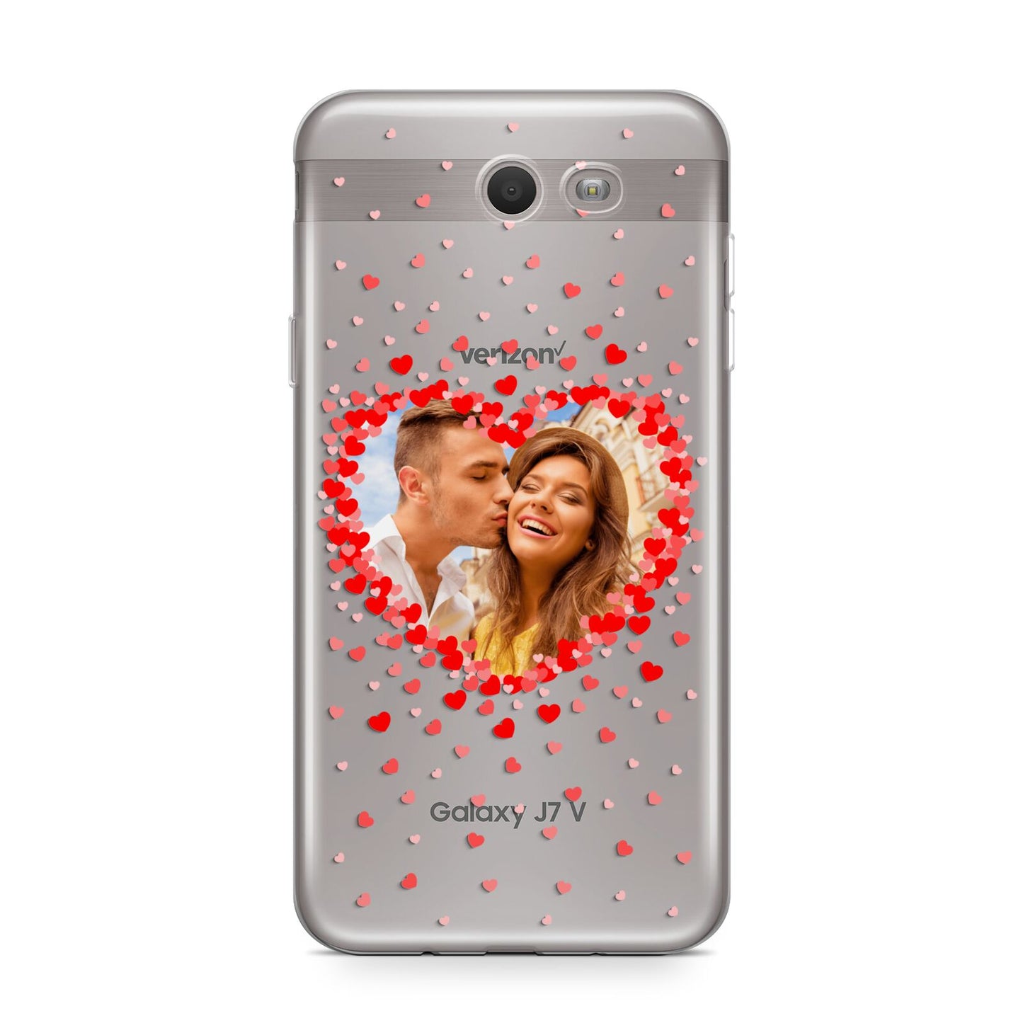 Photo Confetti Heart Samsung Galaxy J7 2017 Case