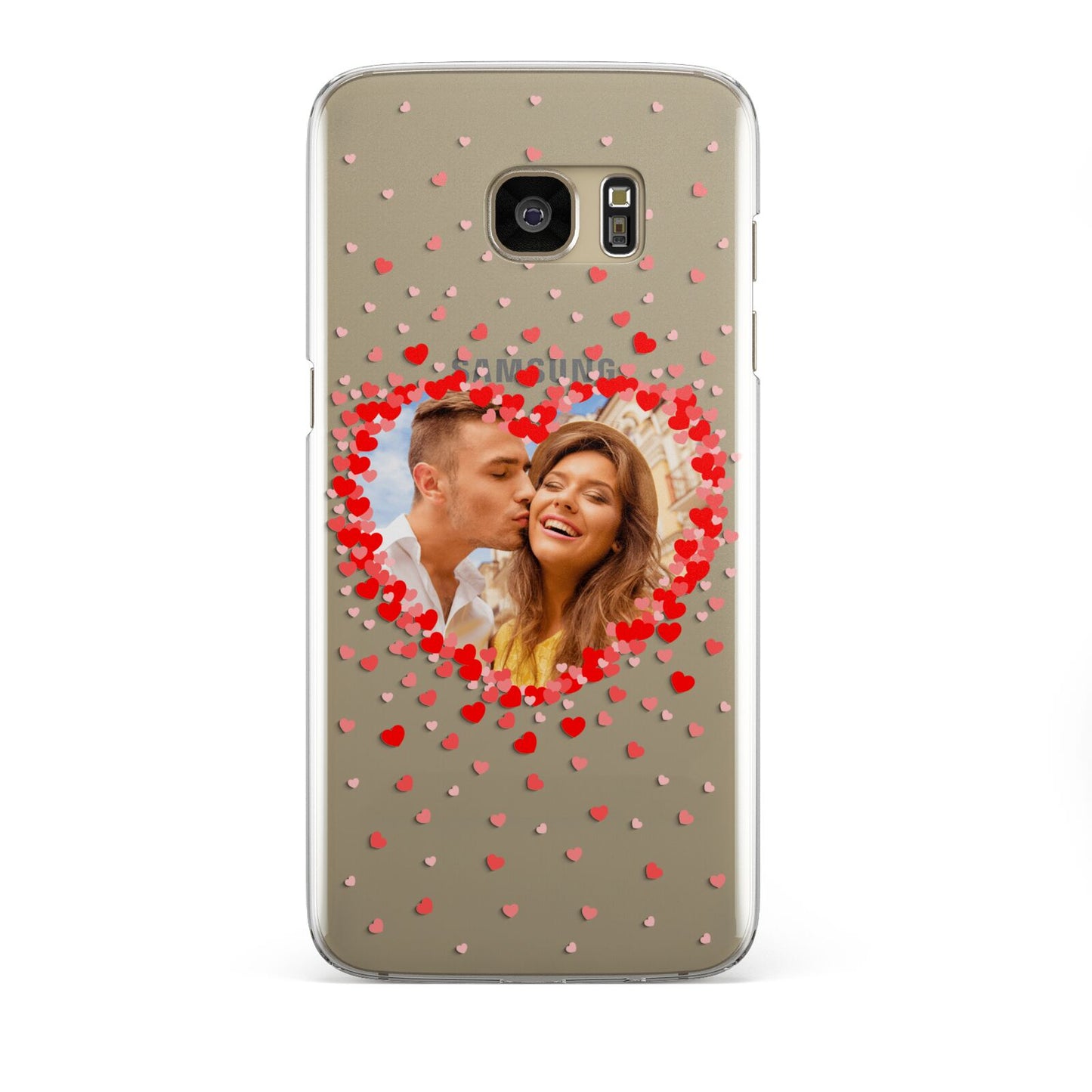 Photo Confetti Heart Samsung Galaxy S7 Edge Case