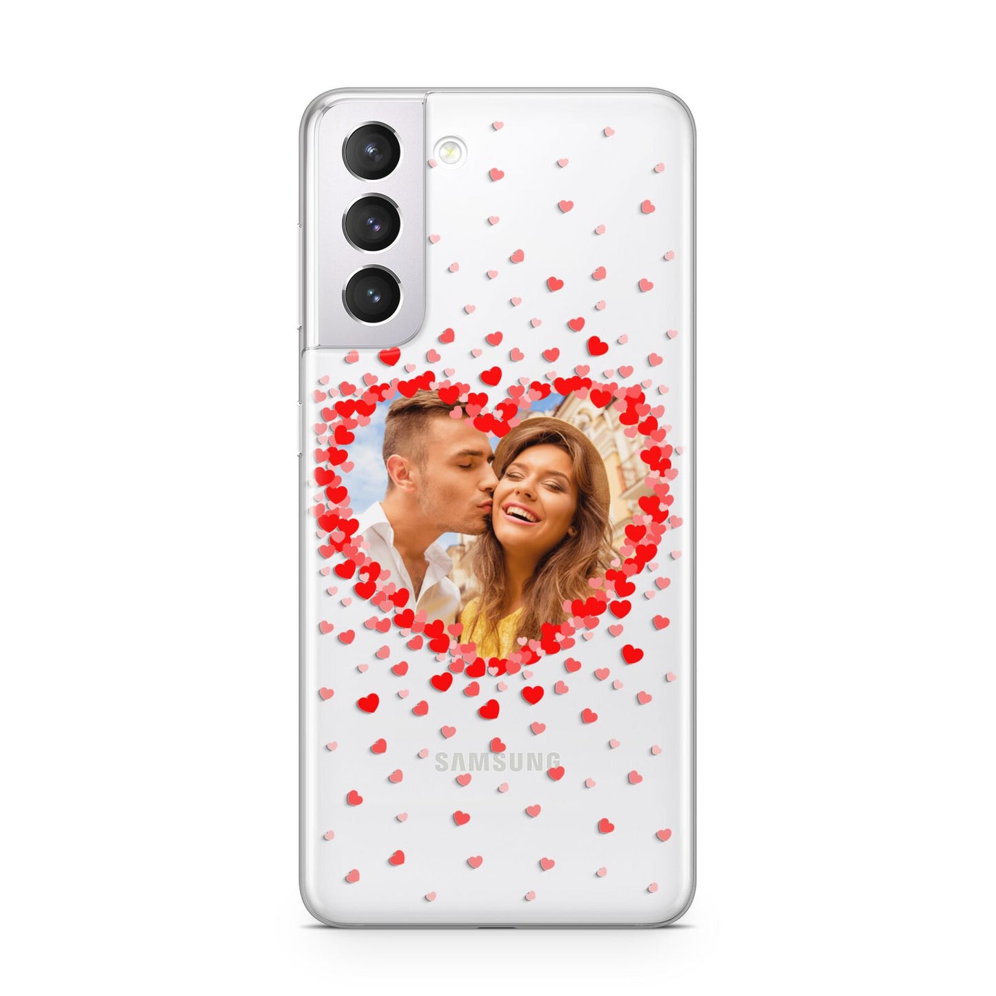 Photo Confetti Heart Samsung S21 Case