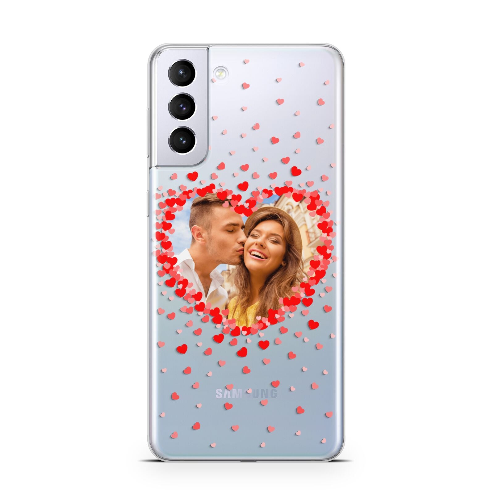 Photo Confetti Heart Samsung S21 Plus Case