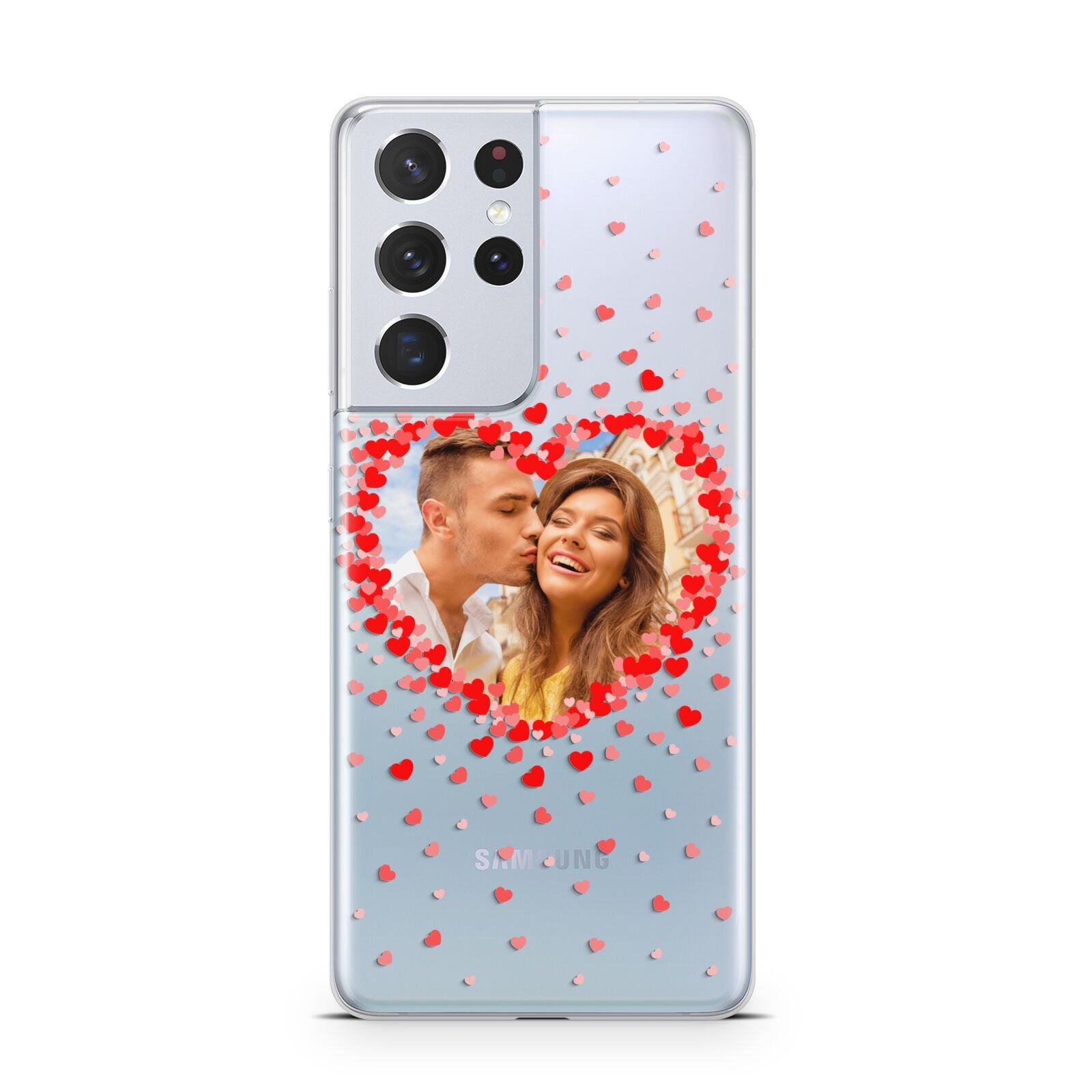 Photo Confetti Heart Samsung S21 Ultra Case