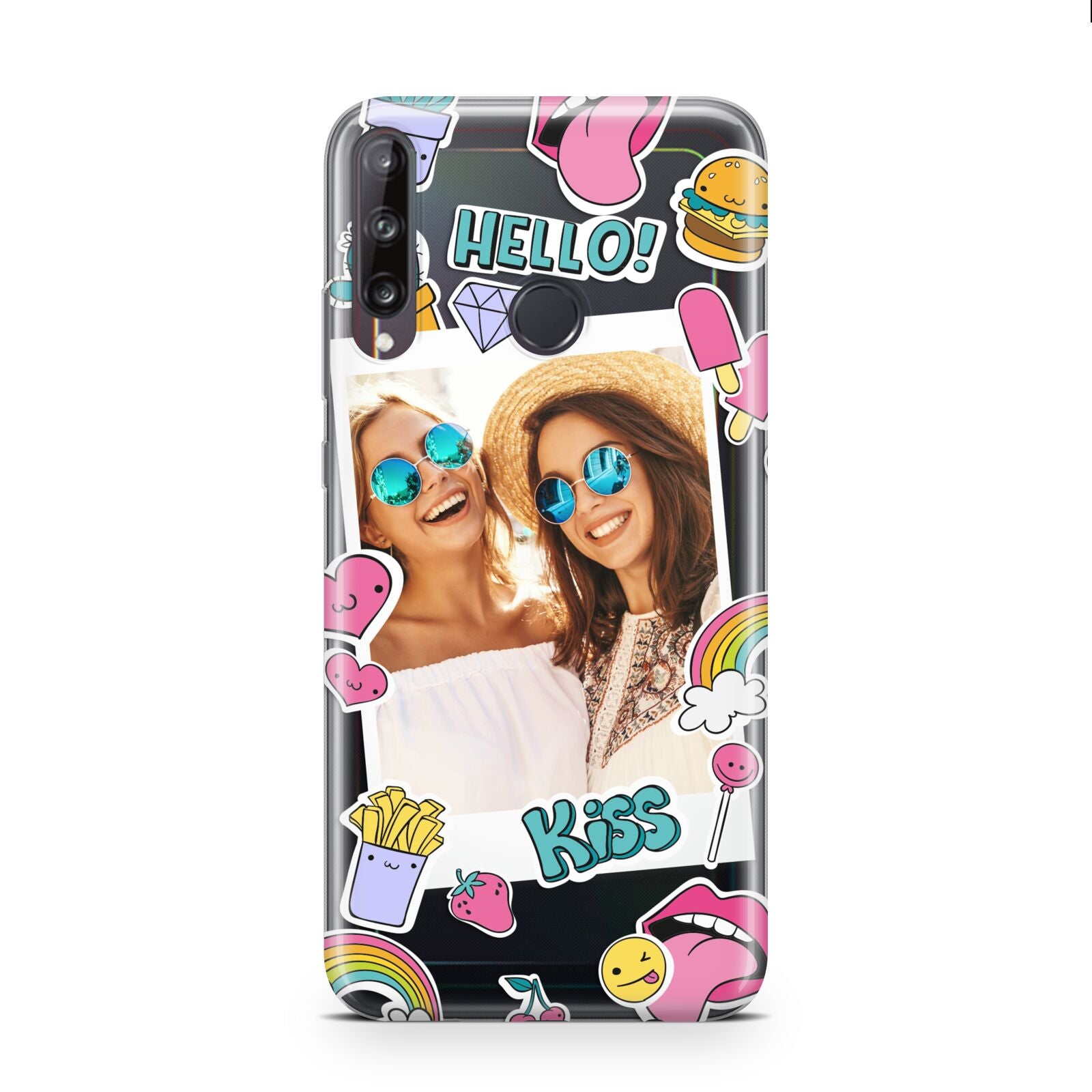 Photo Cute Stickers Huawei P40 Lite E Phone Case