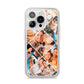 Photo Diamond iPhone 14 Pro Clear Tough Case Silver