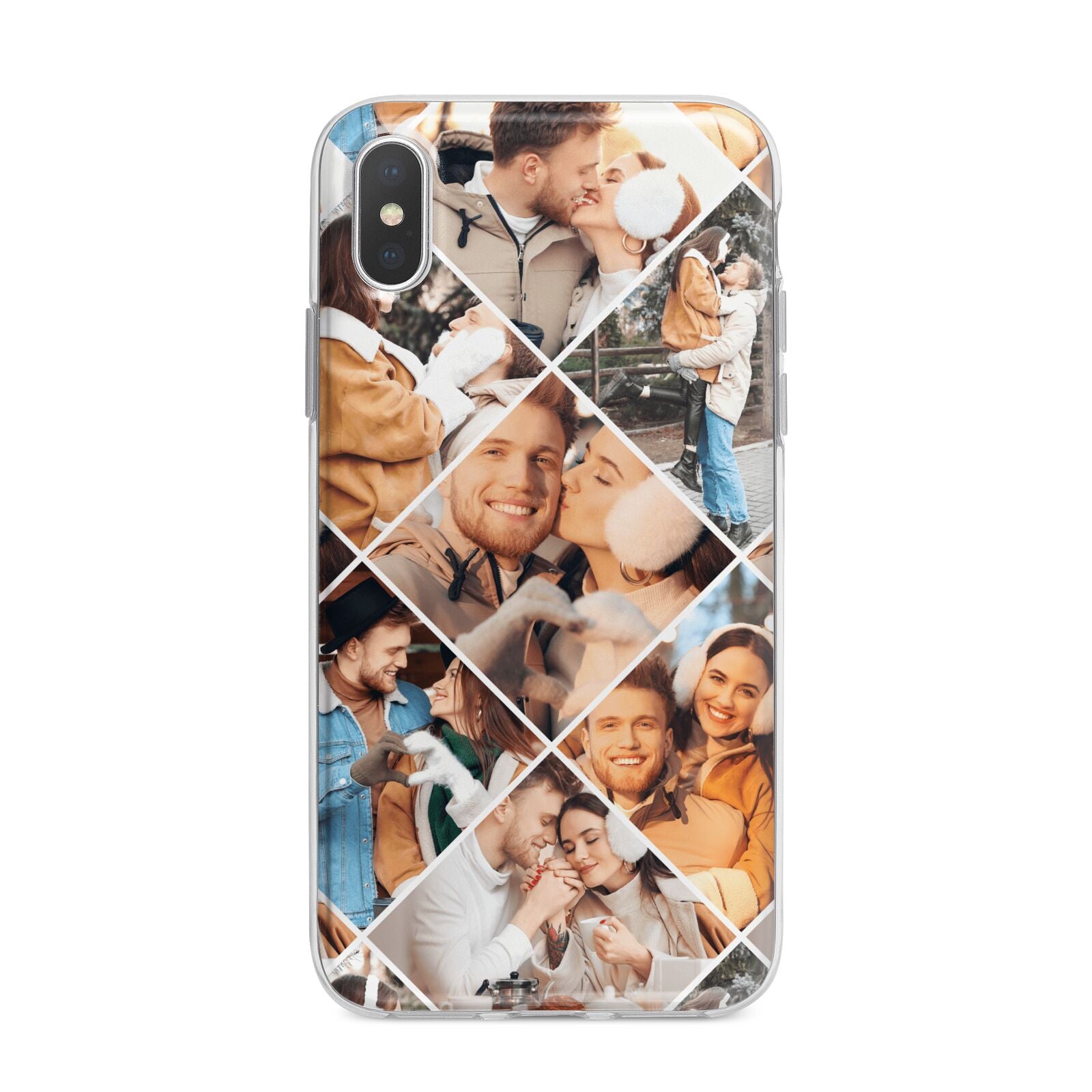 Photo Diamond iPhone X Bumper Case on Silver iPhone Alternative Image 1