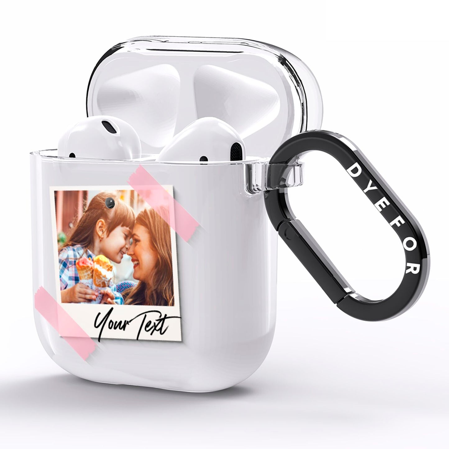 Photo Frame AirPods Clear Case Side Image