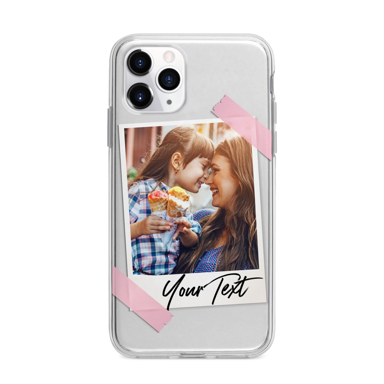 Photo Frame Apple iPhone 11 Pro in Silver with Bumper Case