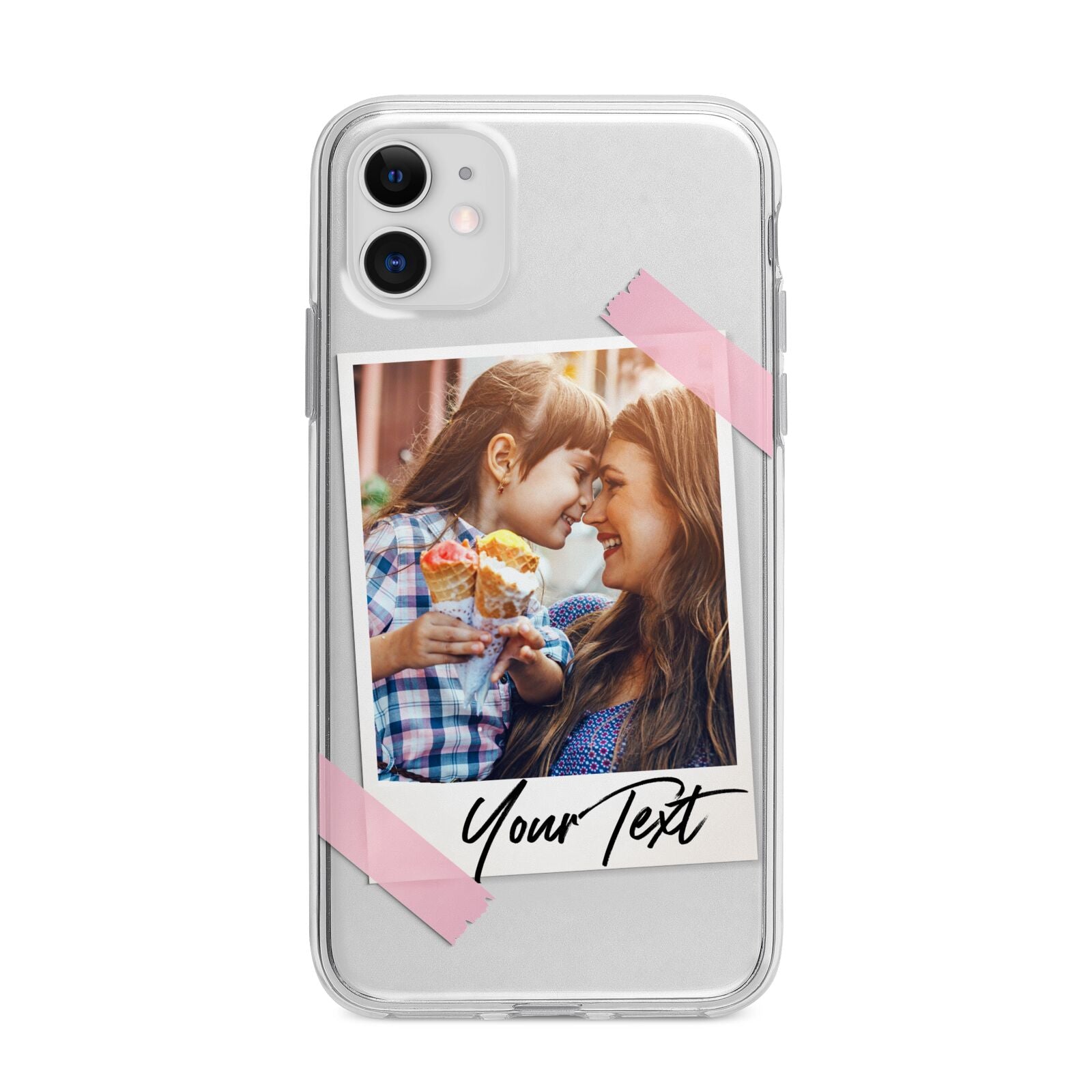 Photo Frame Apple iPhone 11 in White with Bumper Case