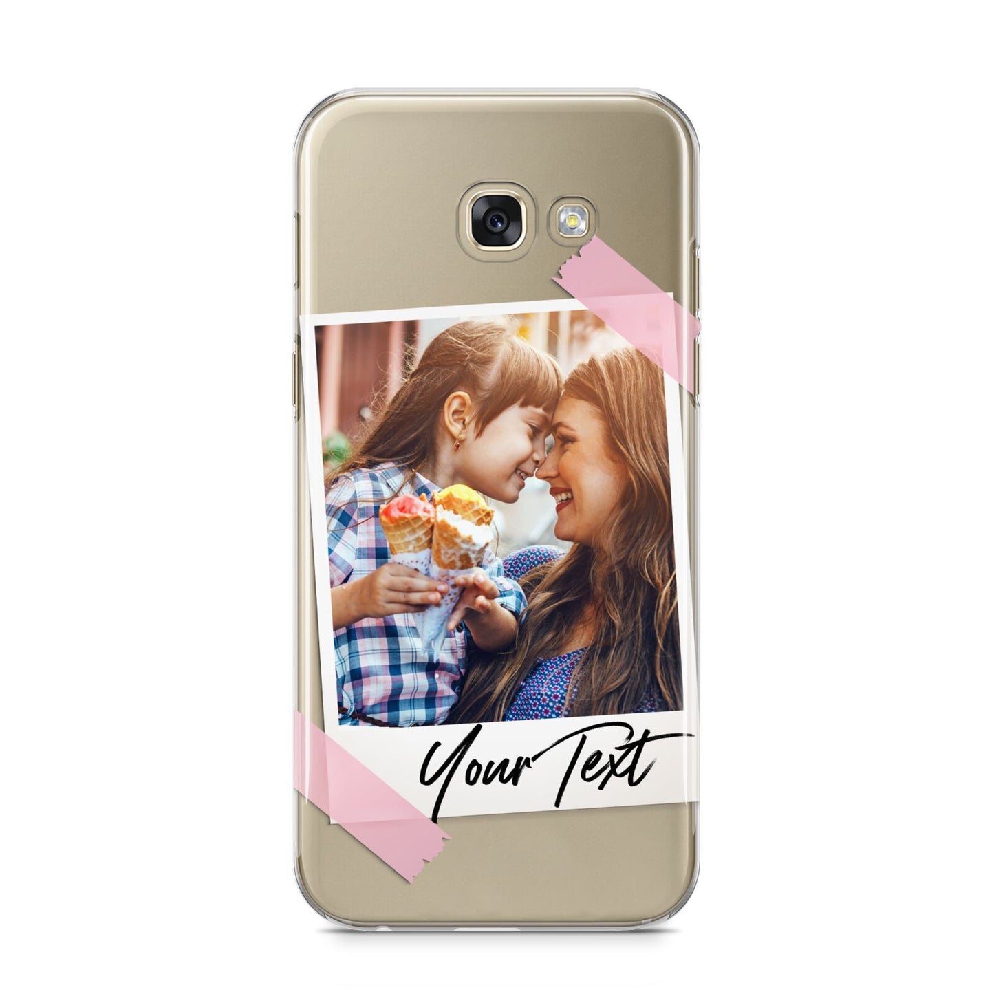 Photo Frame Samsung Galaxy A5 2017 Case on gold phone