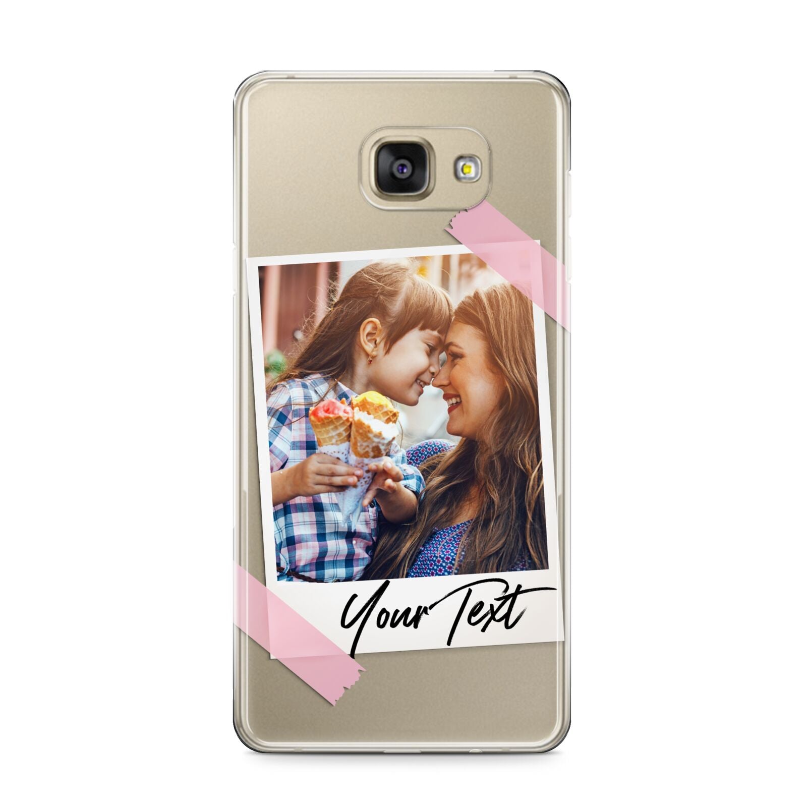 Photo Frame Samsung Galaxy A9 2016 Case on gold phone