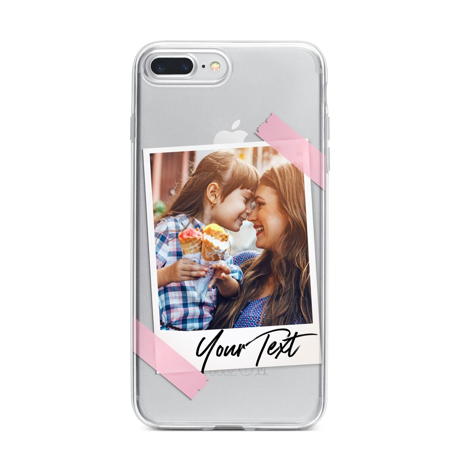 Photo Frame iPhone 7 Plus Bumper Case on Silver iPhone