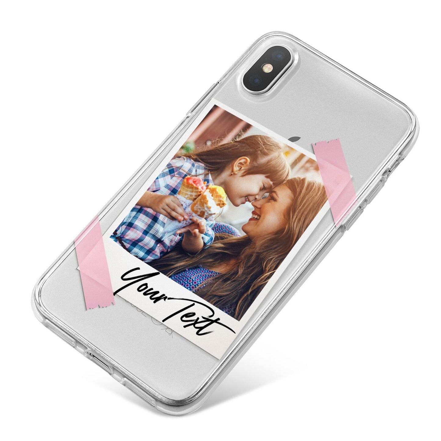 Photo Frame iPhone X Bumper Case on Silver iPhone