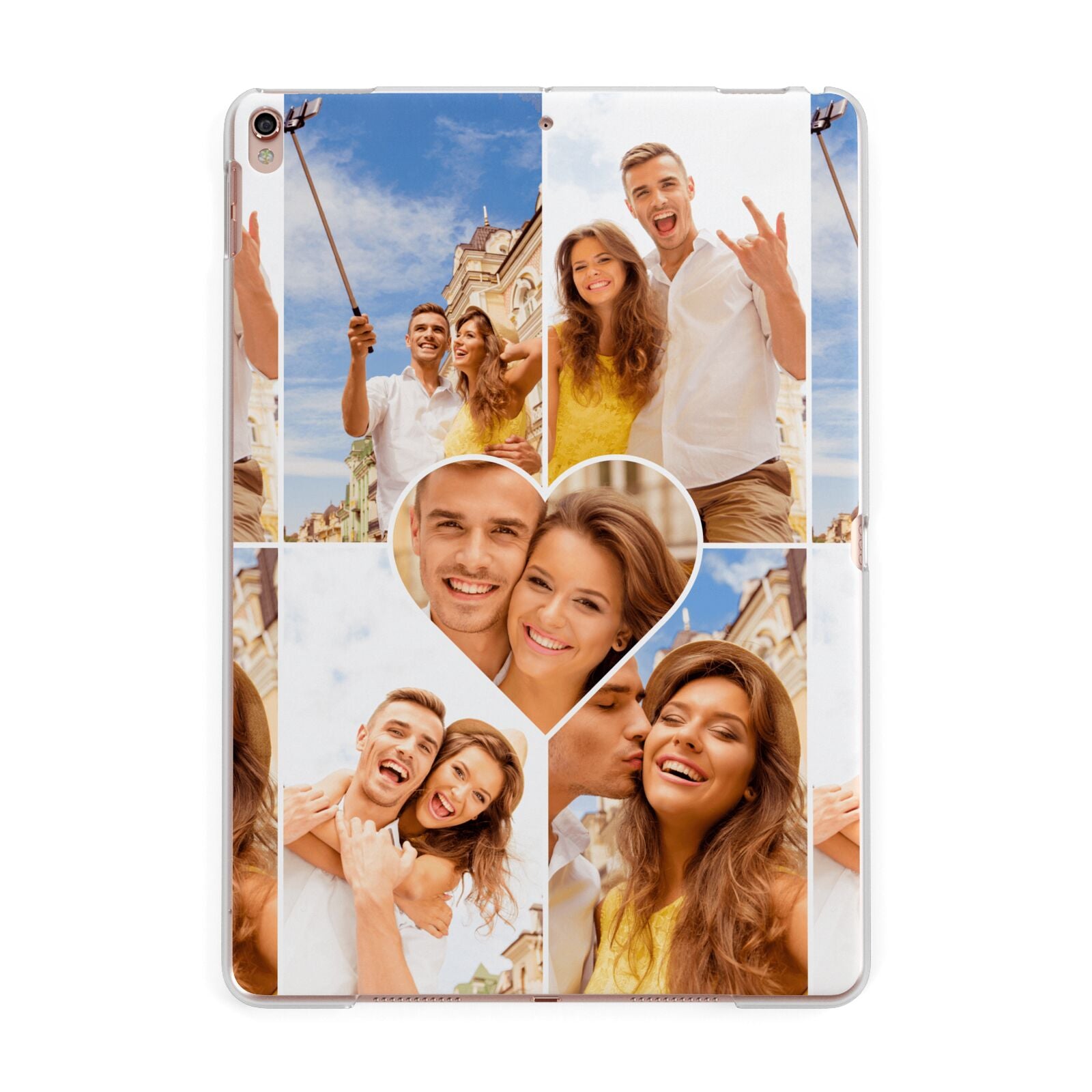 Photo Heart Apple iPad Rose Gold Case