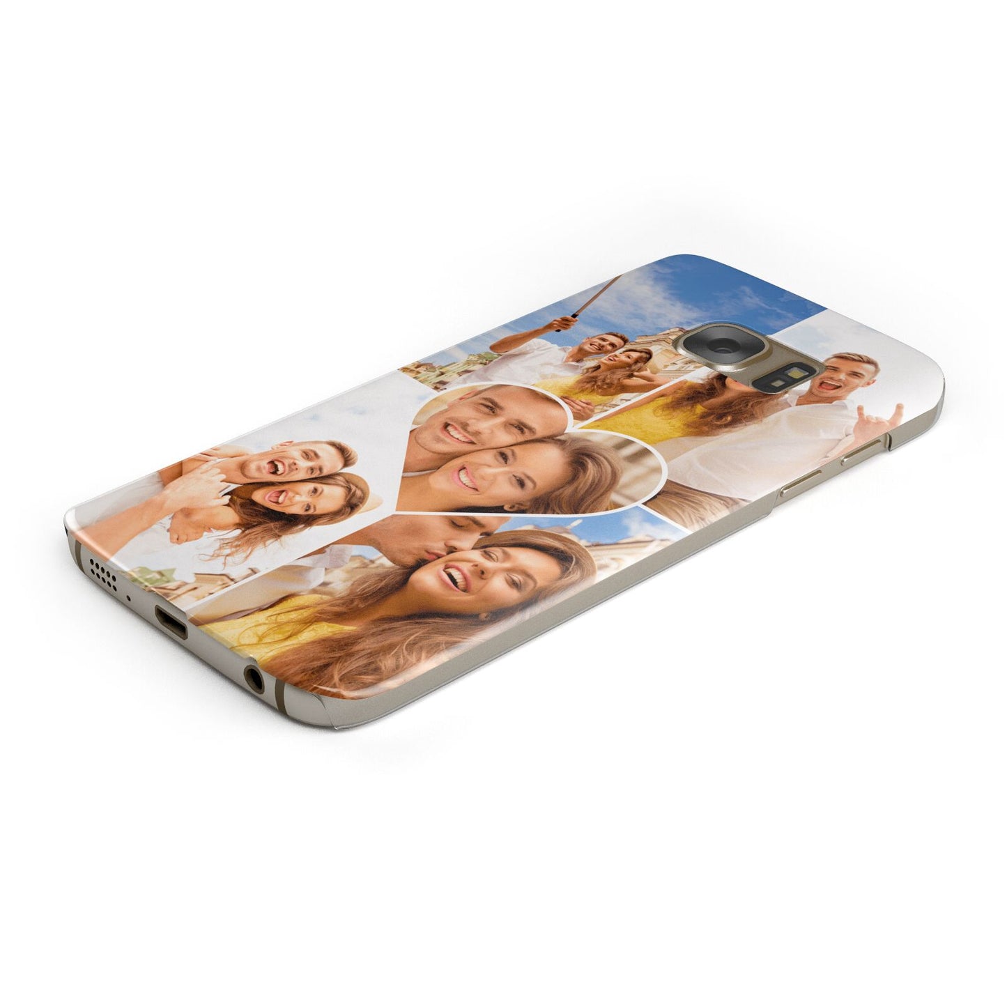 Photo Heart Protective Samsung Galaxy Case Angled Image