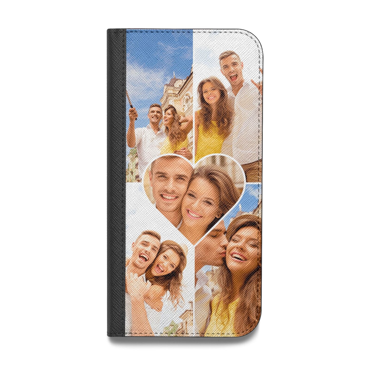 Photo Heart Vegan Leather Flip Samsung Case