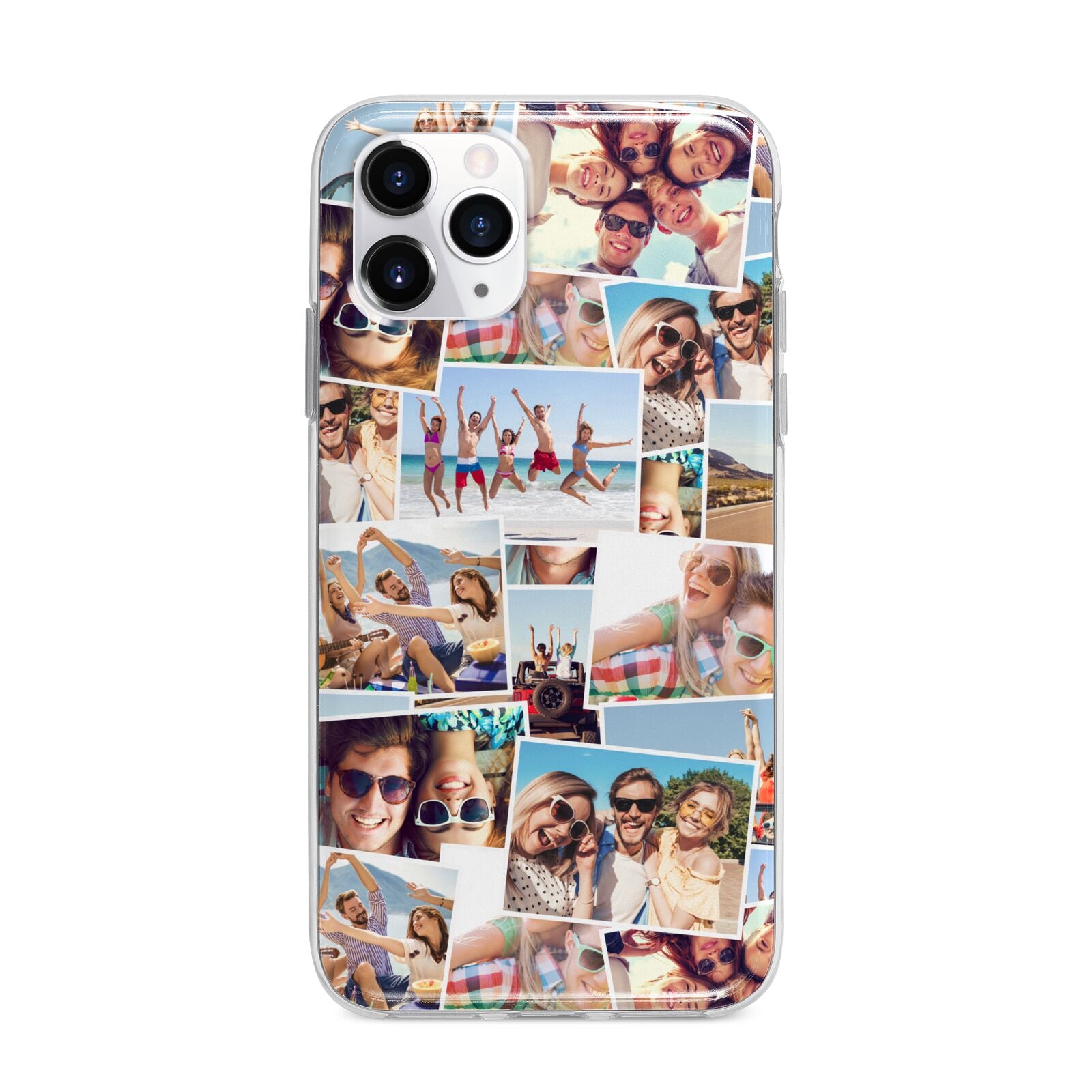 Photo Montage Apple iPhone 11 Pro Max in Silver with Bumper Case