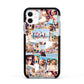 Photo Montage Apple iPhone 11 in White with Black Impact Case