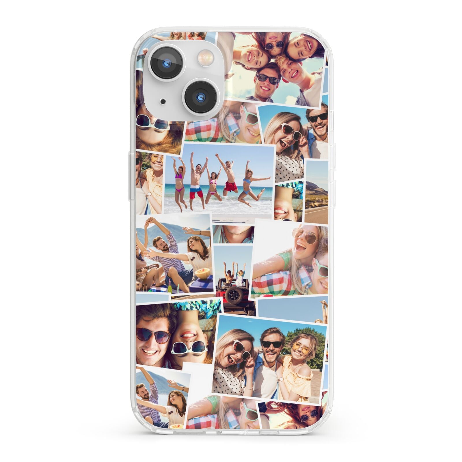 Photo Montage iPhone 13 Clear Bumper Case