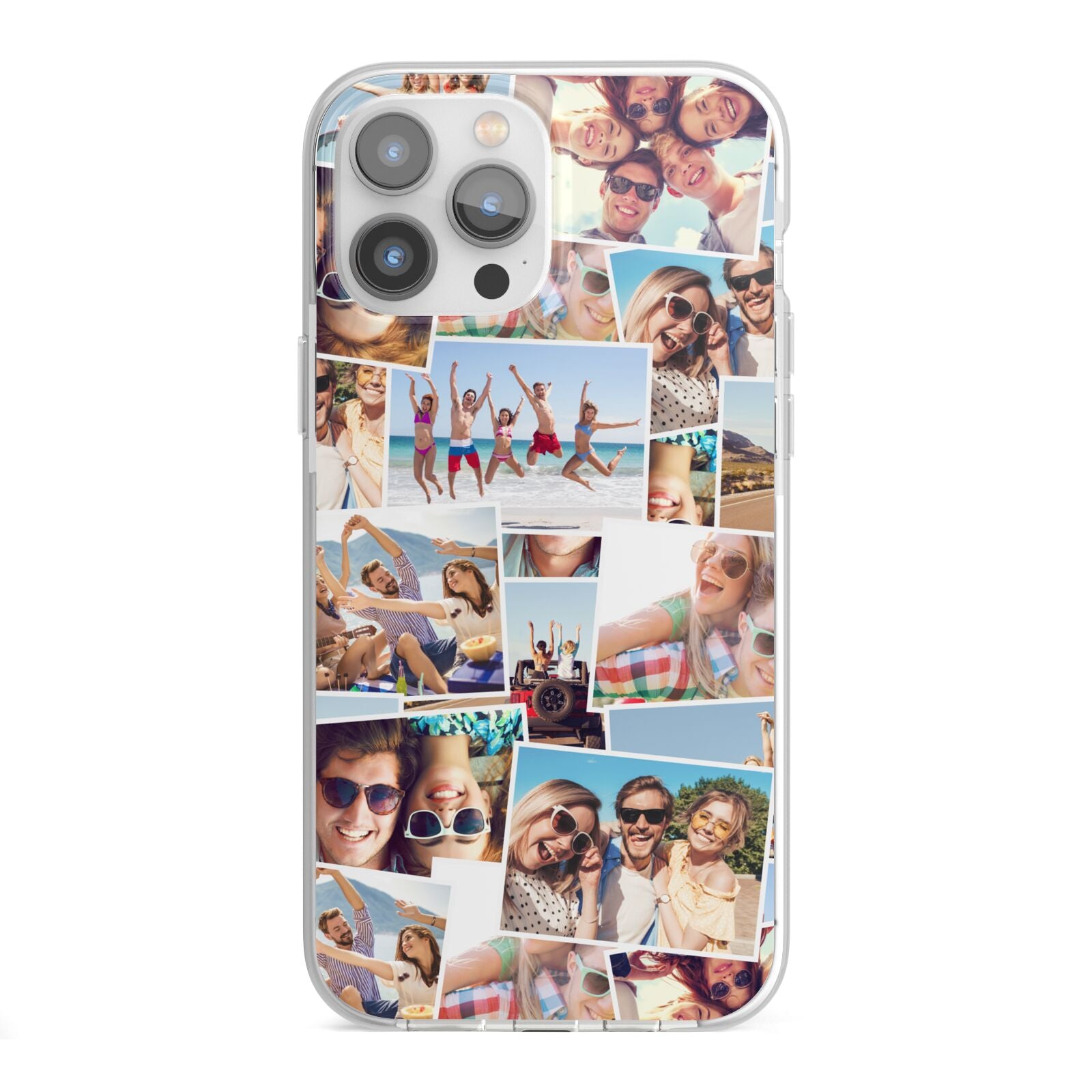 Photo Montage iPhone 13 Pro Max TPU Impact Case with White Edges