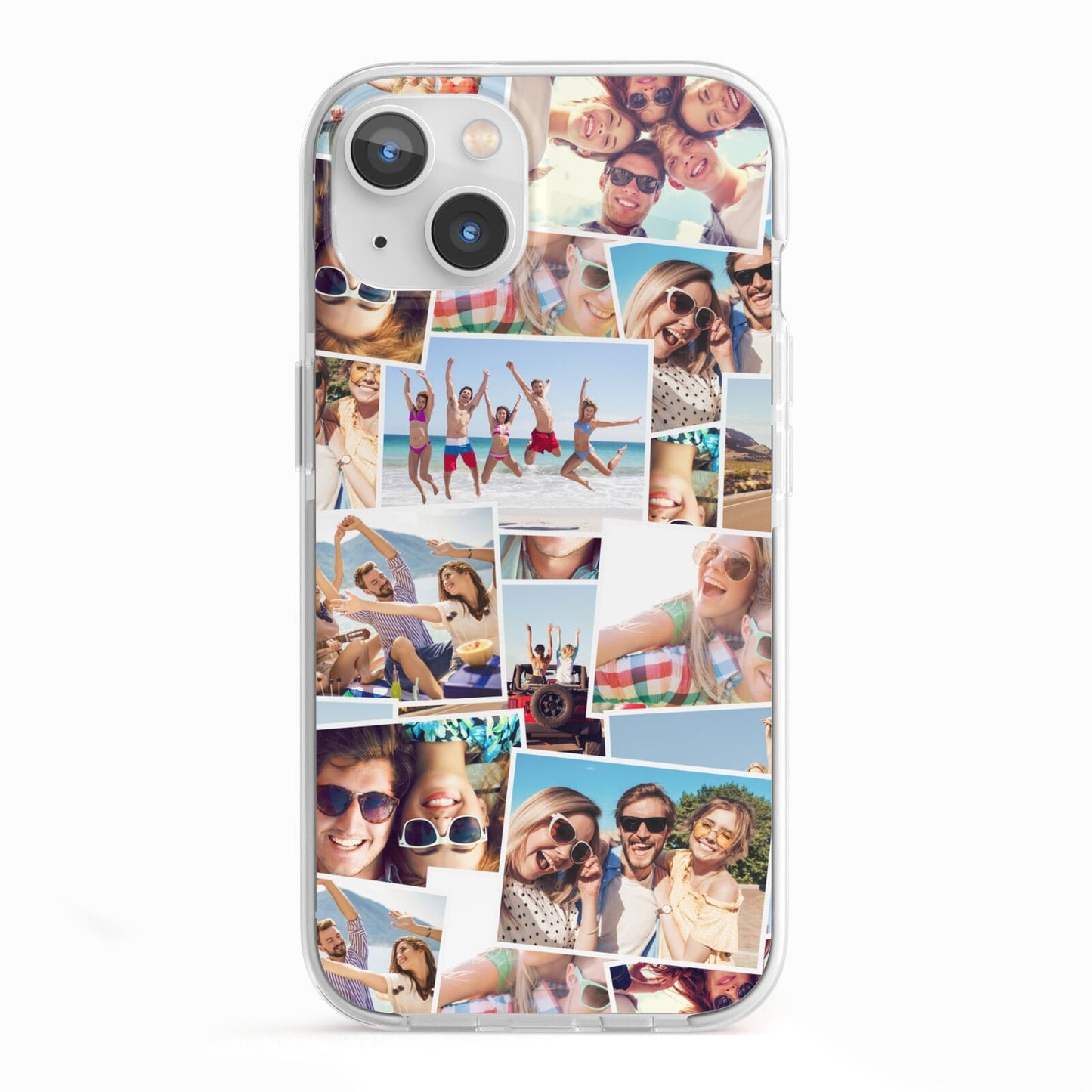 Photo Montage iPhone 13 TPU Impact Case with White Edges