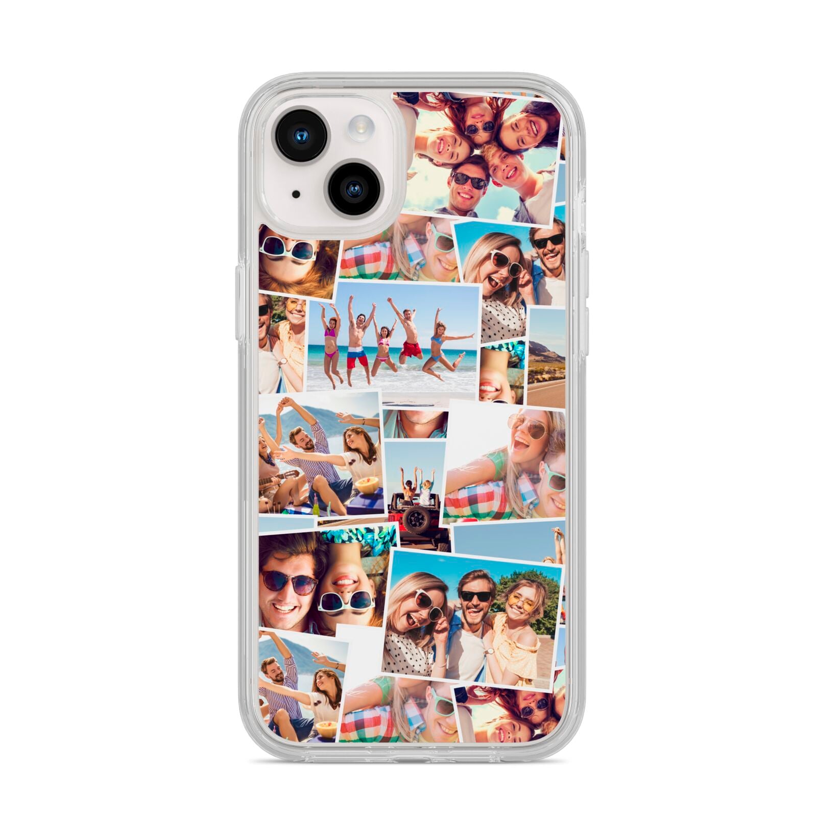 Photo Montage iPhone 14 Plus Clear Tough Case Starlight
