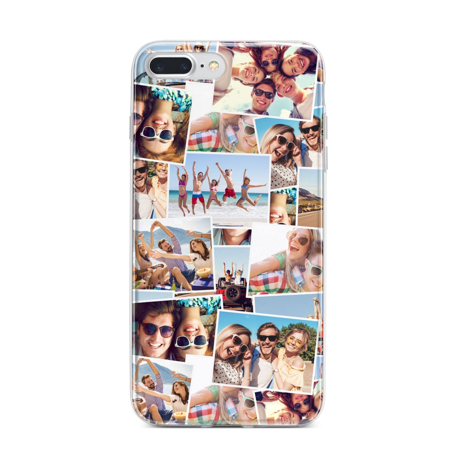 Photo Montage iPhone 7 Plus Bumper Case on Silver iPhone
