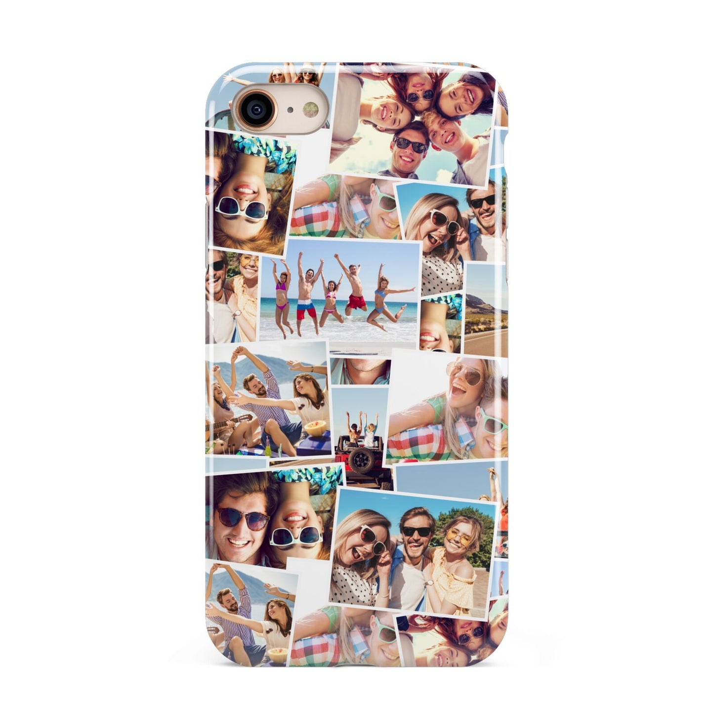 Photo Montage iPhone 8 3D Tough Case on Gold Phone