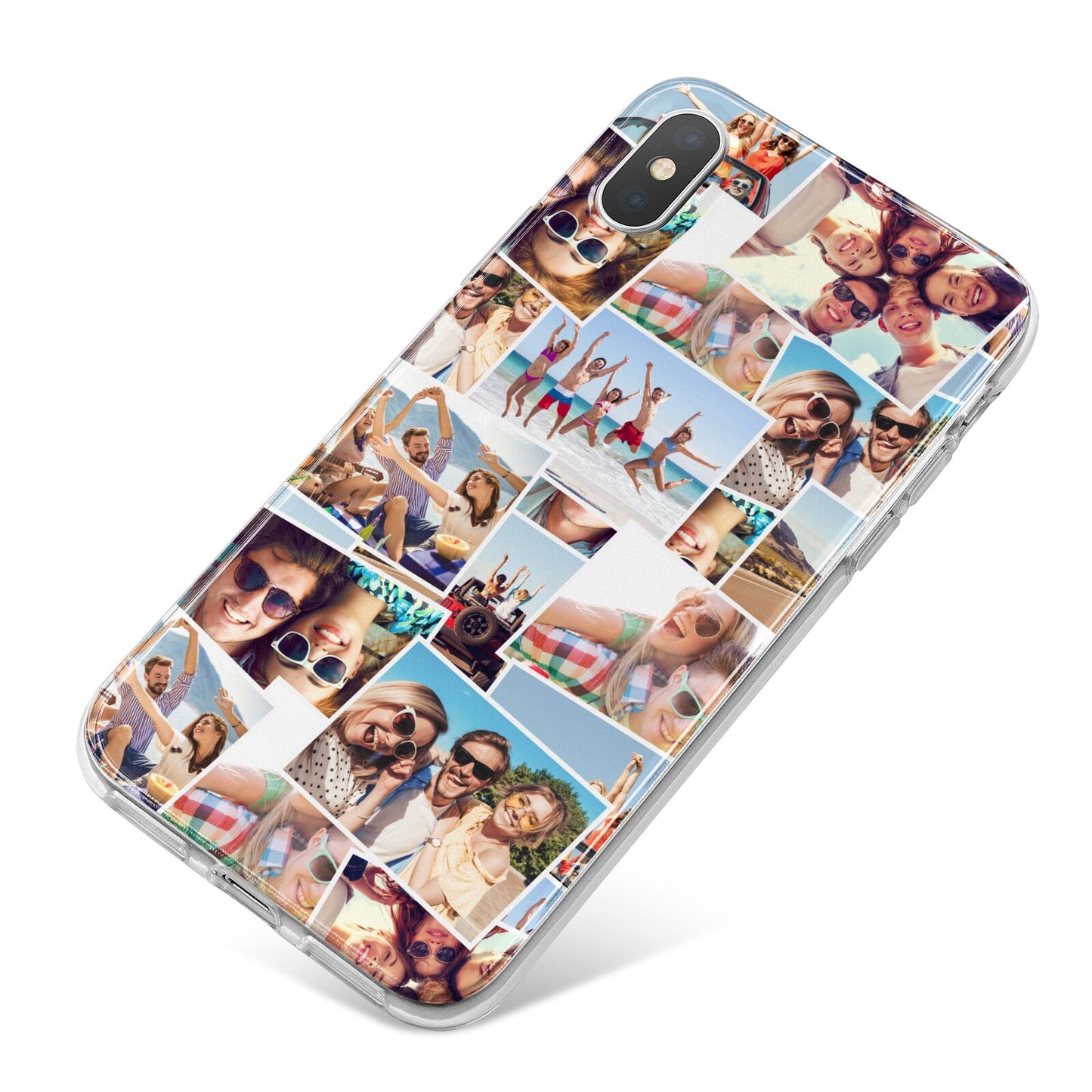 Photo Montage iPhone X Bumper Case on Silver iPhone