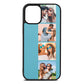 Photo Strip Montage Upload Sky Saffiano Leather iPhone 12 Mini Case