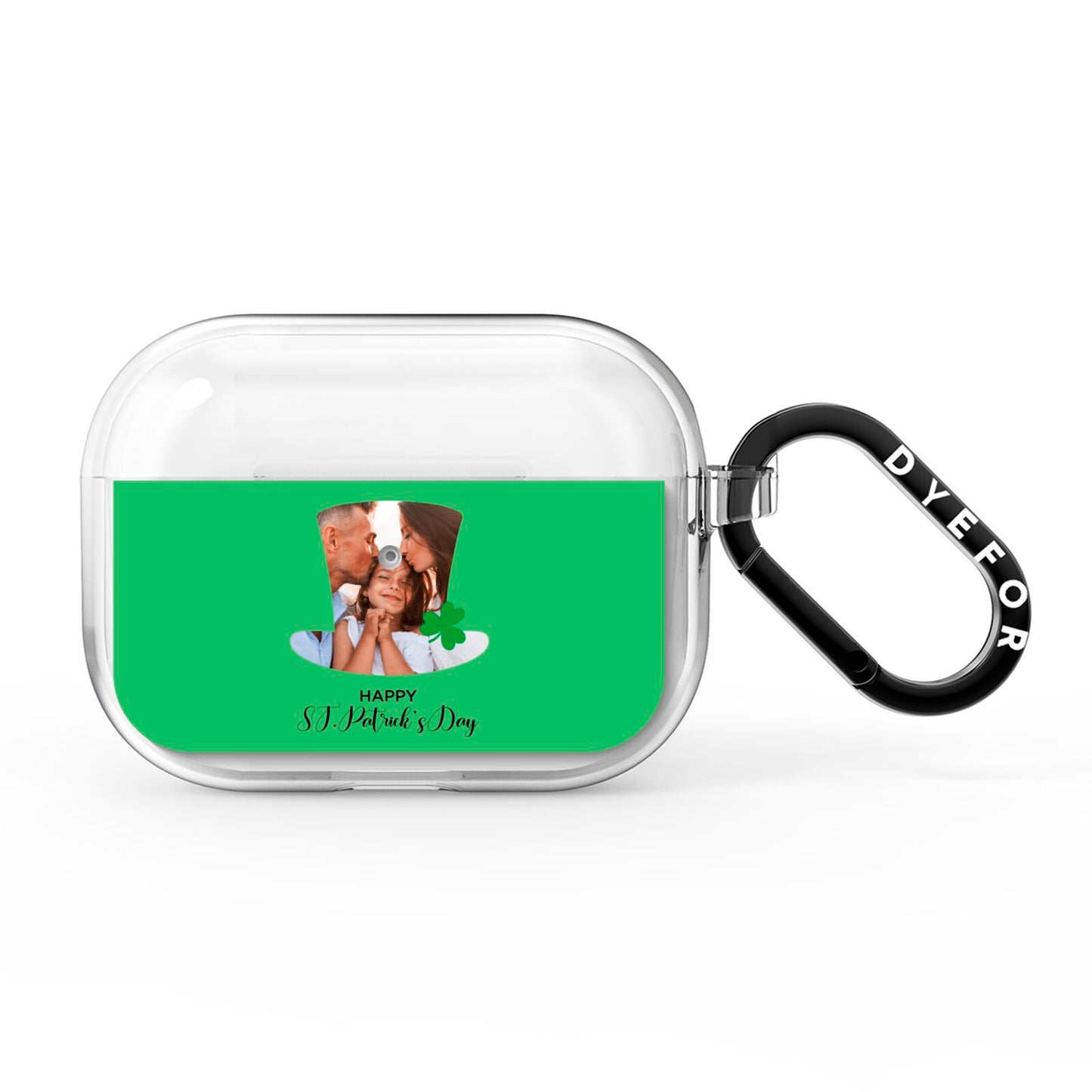 Photo Upload Leprechaun Hat AirPods Pro Clear Case