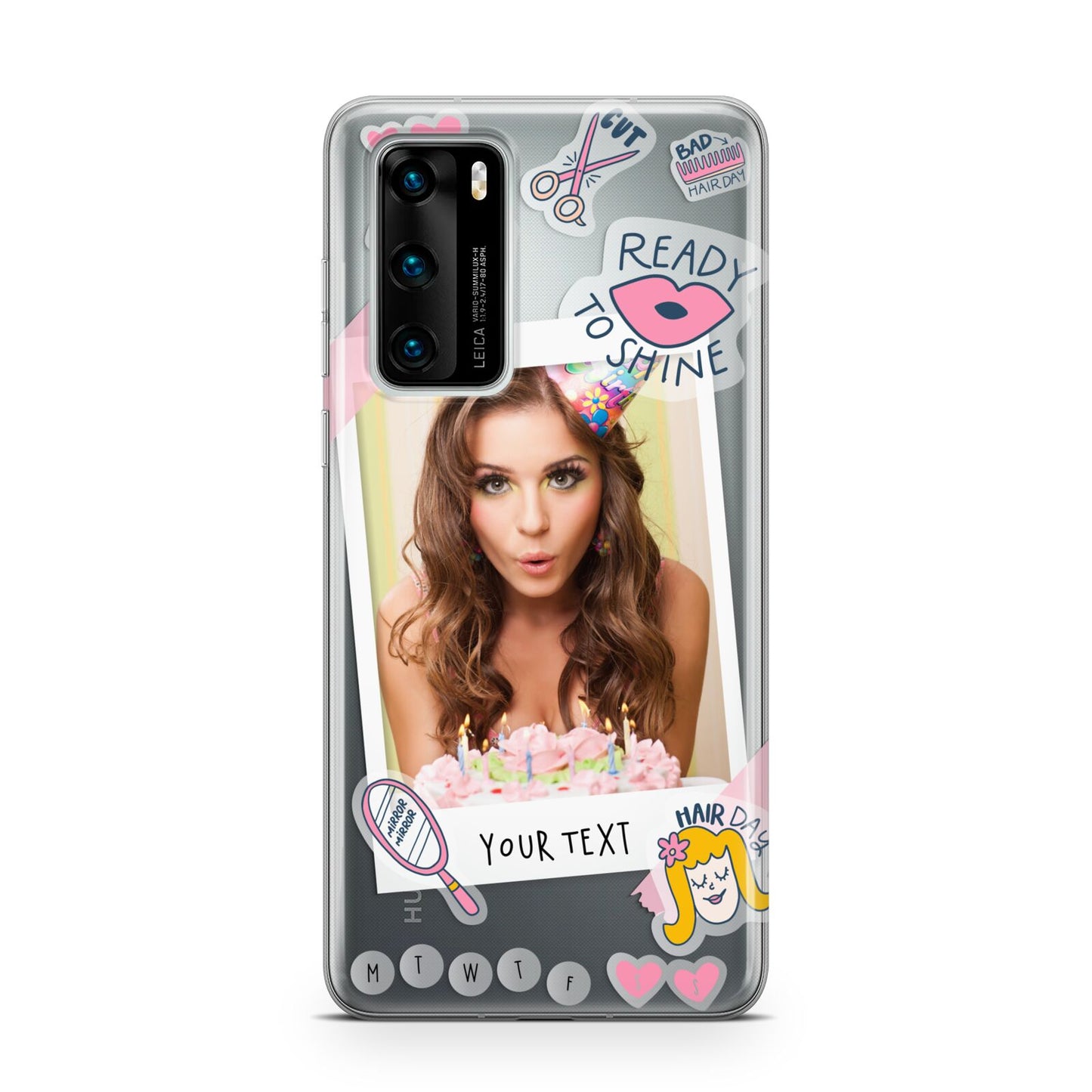 Photo Upload with Text Huawei P40 Phone Case