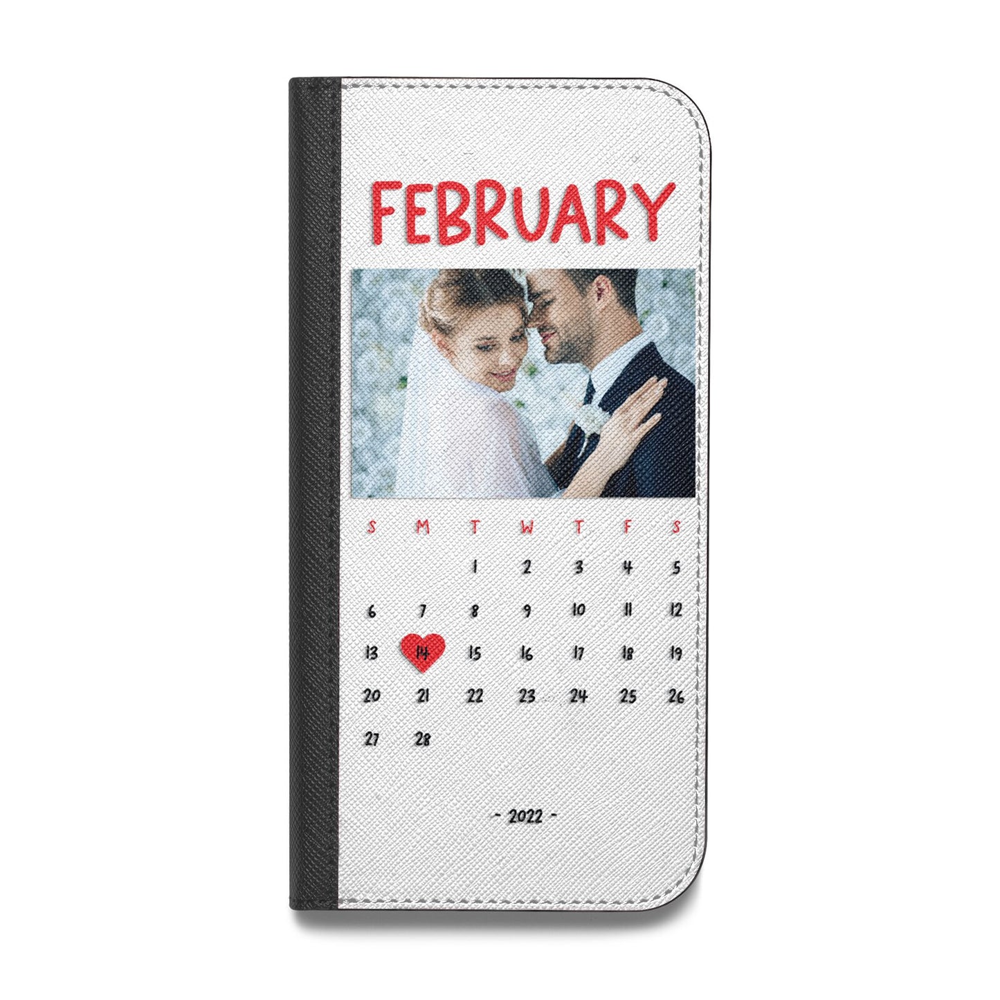 Photo Wedding Anniversary Vegan Leather Flip Samsung Case